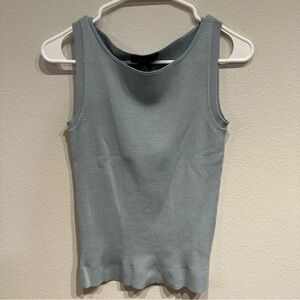 The Limited Women's Silk Blend Tank Top - Light‎ Blue Gray Size Medium